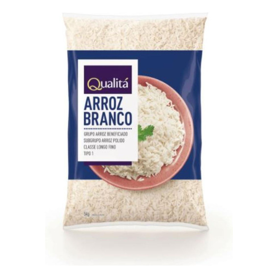 Arroz Agulhinha Tipo 1 Qualitá Pacote 5kg