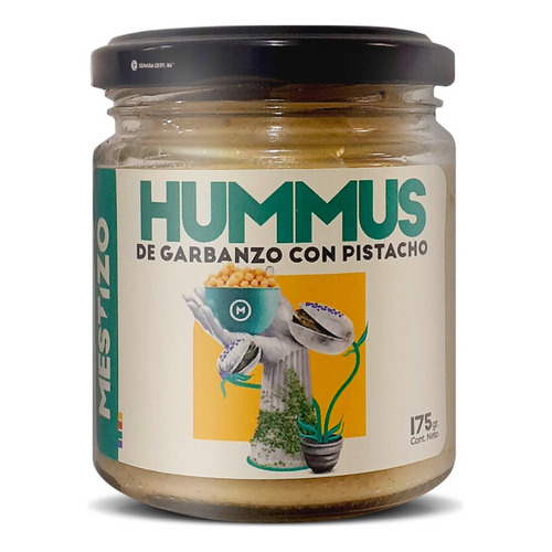 Hummus De Garbanzo Pistacho Mestizo Sin Tacc Vegano 175g