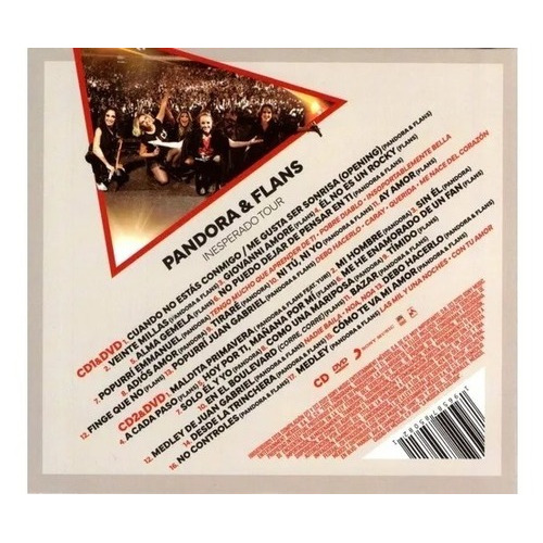 Pandora & Flans Inesperado Tour Box 2 Discos Cd + Dvd