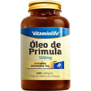 Óleo De Prímula 500mg 100 Cápsulas - Vitaminlife