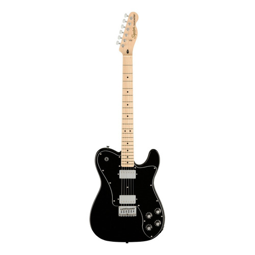 Guitarra eléctrica Squier by Fender Affinity Series Telecaster Deluxe de álamo black brillante con diapasón de arce