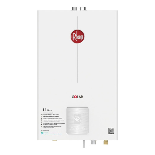 Calentador De Agua 14lt Gas Natural Tiro Forzado Dig Rheem Color Blanco Tipo de gas GN 120V