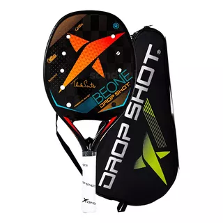 Drop Shot Raquete Beach Tennis Premium 3.0 2023 + Capa Pro Cor Preto