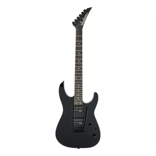 Guitarra Eléctrica Jackson Js Series Js12 Dinky De Álamo Gloss Black Brillante Con Diapasón De Amaranto