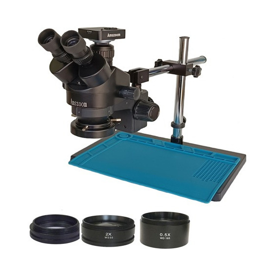 Microscopio Trinocular 3.5x-90x Para Reparación De Celular