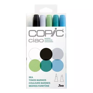 Set Copic Ciao 6 Rotulador Sea