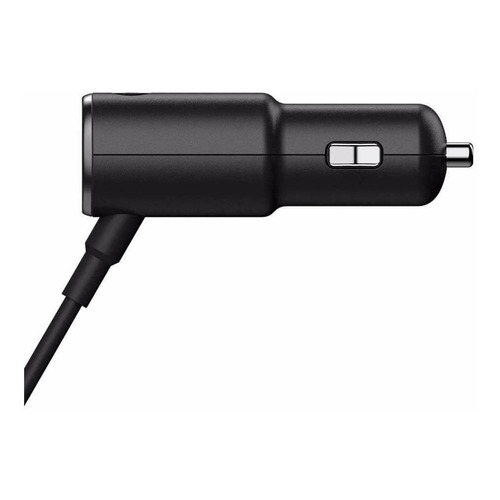 Cargador Motorola Turbo Power 25 micro-usb de auto con cable carga turbo negro