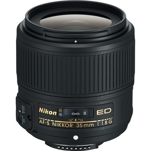 Nikon AF-S Nikkor 35mm f/1.8G Ed Full Frame 12x S/Juro