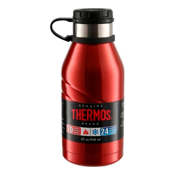 Termo Botella De Acero Inox 950ml Marca Thermos Anti-derrame Color Rojo