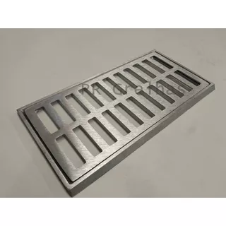 Ralo Linear Grelha Aluminio 15x30 Cm Coleta Agua Pluvial