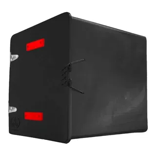 Caja Delivery Pizza Reparto Negra Pizzera Plastica Motorace