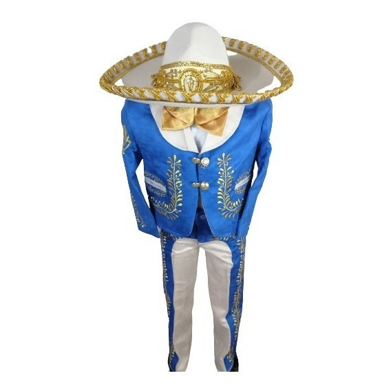 Traje Charro Adulto  De Lujo Camisa, Sombrero ,moño Bordado