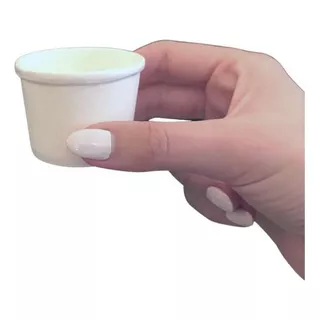 Mini Pote Papel Branco 50ml Biodegradável P/ Molhos - 500un 