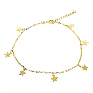 Tobillera 7 Estrellas Enchapado Oro 18k