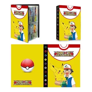 Álbum Cartas Pokémon Go Pikachu Com 240 Compartimentos