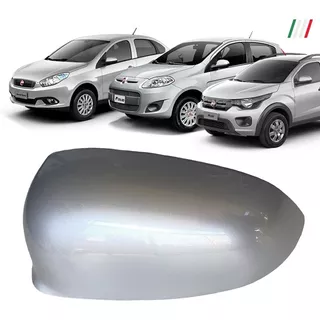 Capa Retrovisor Novo Original Fiat Palio G5 2016 Prata Esq