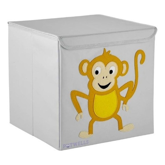 Caja Organizadora Juguetes Plegable Diseño Mono