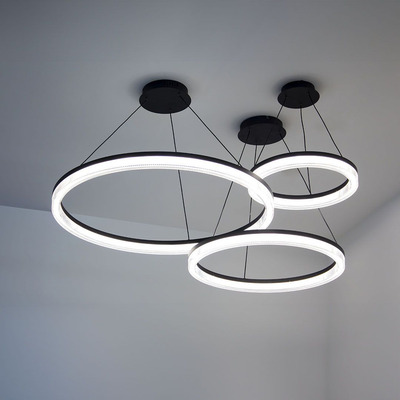 Lampara Colgante Luxe 80cm 42w Diseño Moderno Novedad Vk