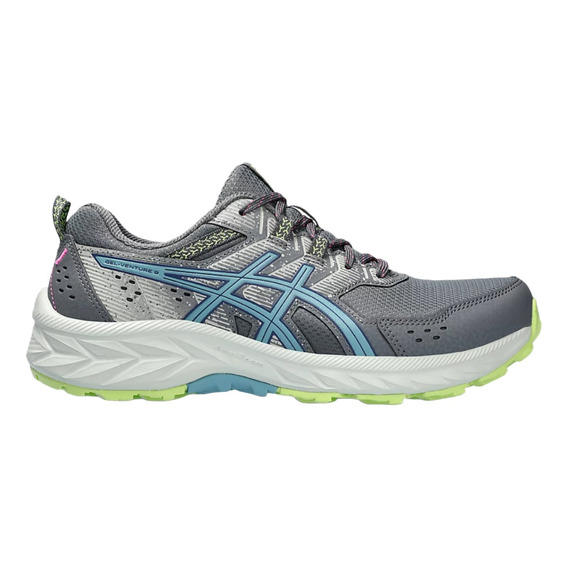 Tenis Asics Mujer Dama Trail Running Gris Gel Venture