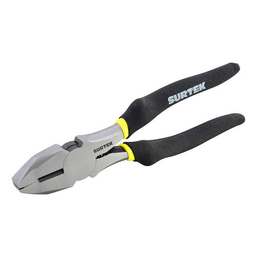 Pinza P/electricista 9 Profesional Negro Acero Surtek