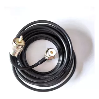 Cabo 5m Tipo Rg058 Conector Uhf Macho  Px E Vhf