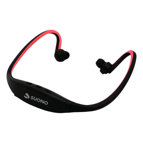 Suono BS19C Auricular Bluetooth Mp3 Manos Libres Inalambricos Deportivo Color Rojo