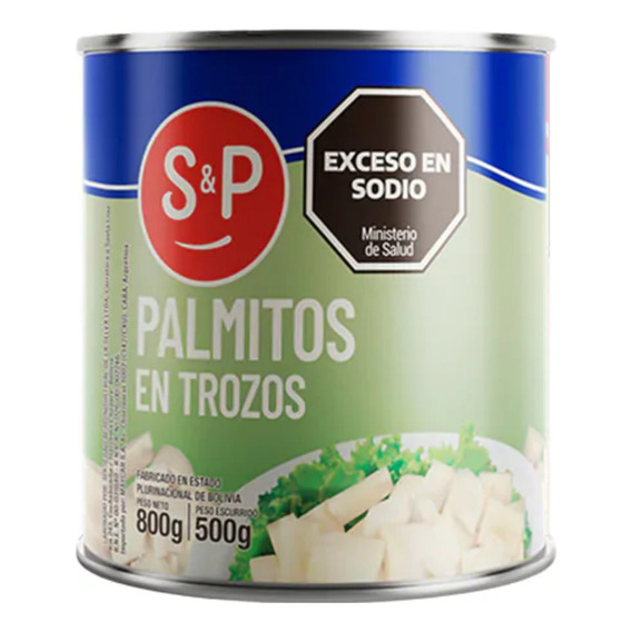 Palmitos En Trozos S&p 800 G