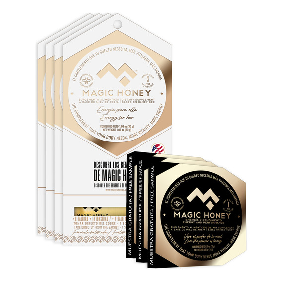 Magic Honey 12 Sachets Para Mujer Mas 4 Regalo Para El