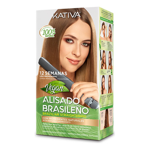 Pack Alisado Brasileño (shampoo-acond-mascarilla) Kativa