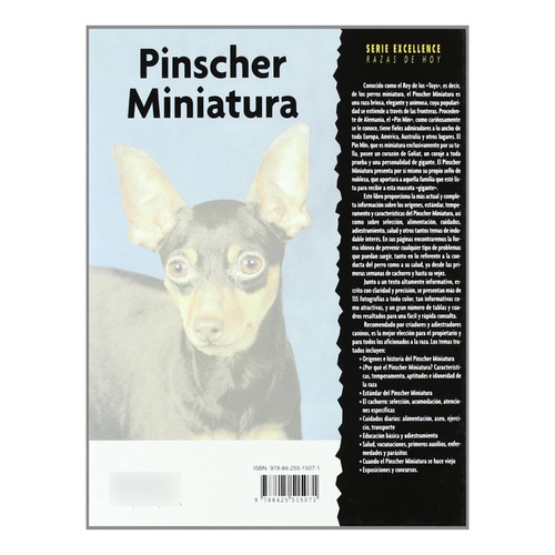 Pinscher Miniatura, De Charlotte Schwartz. Editorial Hispanoeuropea, Tapa Dura En Español