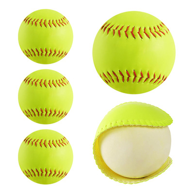 Oeab Softballs De 11 Pulgadas, Paquete De 4 Unidades De Pelo