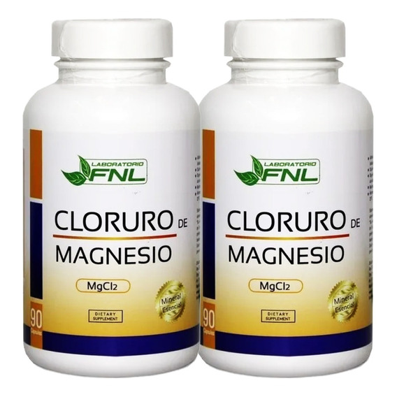 6 Meses  Cloruro De Magnesio 180 Caps 500mg Original