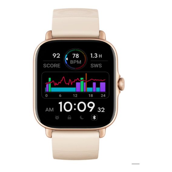 Smartwatch Amazfit GTS 3 1.75" caja de  aleación de aluminio  ivory white, malla  ivory white de  silicona