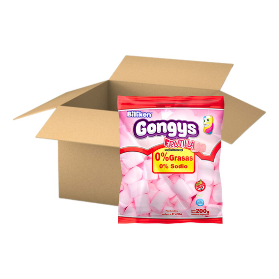 Malvaviscos Gongys Frutilla 200g - Caja X 12un