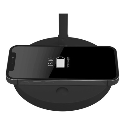 Lampara Velador Saturno Negro Led Carga Celular Dimer Mc