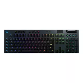 Teclado Gamer Bluetooth Logitech G Serie G G915 Qwerty Gl Tactile Inglés Us Color Negro Con Luz Rgb