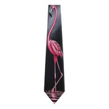 Corbata Flamenco Rosa, Negro -