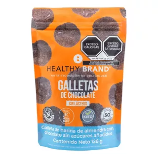 Galleta Chocolate Healthy Brand Sin Gluten Keto 126gr 1 Pz