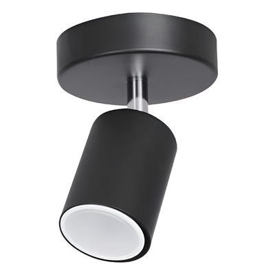 Spot Aplique Pared Techo Joris I 1 Luz Gu10 Moderno Metal Negro