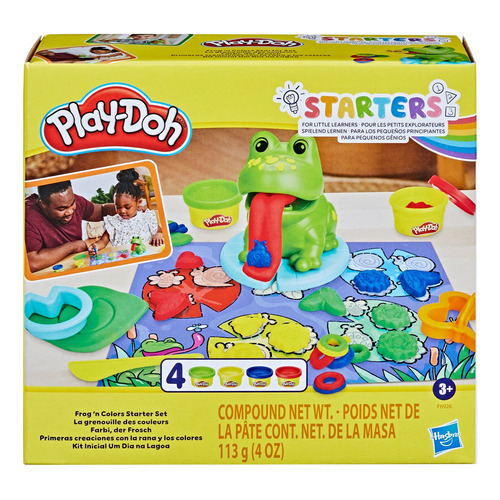 Play Doh Primeras Creaciones Con La Rana Los Colores Hasbro Color Verde