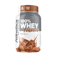Suplemento Em Pó Atlhetica Nutrition 100% Whey Protein Concentrado Proteína Sabor Chocolate Em Pote De 900g