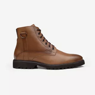 Bota Botin Café 100% Piel Caballero Aretina Sombreado