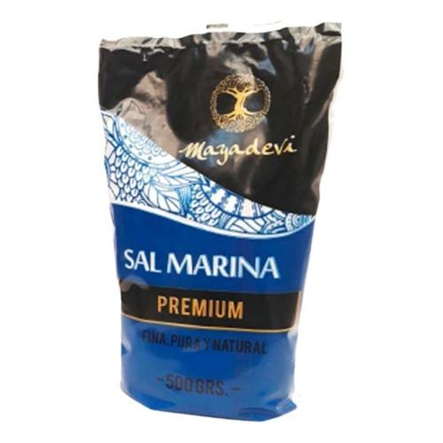 Sal Marina Fina, Pura Y Natural Premium 500g Mayadevi