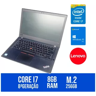 Notebook Lenovo Thinkpad T480 I7-8650u 8gb 256gb Ssd Windows