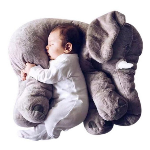 Almohada Elefante Gigante 80cm Peluche De Apego Bebe Muymo®