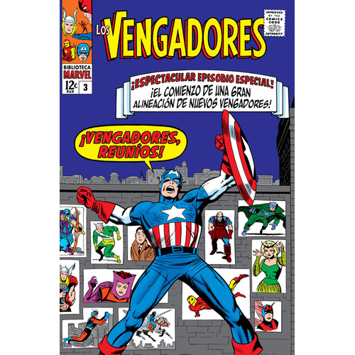 Bibm29 Los Vengadores 3 1965, De Jack Kirby. Editorial Panini Comics, Tapa Blanda En Español