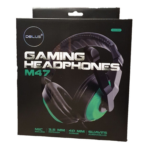 Audifono Gamer Microfono Dblue 47g Verde / Tecnocenter