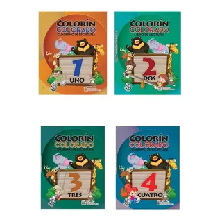 Colorín Colorado Cuaderno De Escritura 1,2,3 Y 4 Ed. Edinter