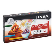 Tizas Pastel Lyra Polycrayons Colores Intensos 12pz