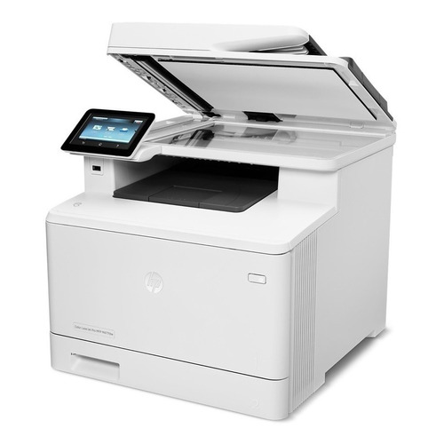 Impresora a color multifunción HP LaserJet Pro M477FDW con wifi blanca 220V